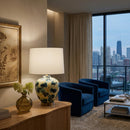 Modern European furniture - Painted Glass Table Lamp - www.oroatrade.com