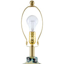 Modern European furniture - Painted Glass Accent Table Lamp - www.oroatrade.com