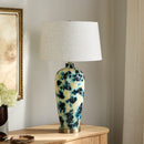 Modern European furniture - Painted Glass Accent Table Lamp - www.oroatrade.com