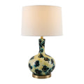 Contract furniture - Painted Blue Glass Table Lamp - www.oroatrade.com