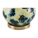 Contract furniture - Painted Blue Glass Table Lamp - www.oroatrade.com