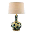 Contract furniture - Painted Blue Glass Table Lamp - www.oroatrade.com