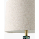 Contract furniture - Painted Blue Glass Table Lamp - www.oroatrade.com