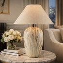 Hospitality furniture - Brown Swirl Ceramic Table Lamp - www.oroatrade.com