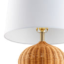 Modern European furniture - Natural Rattan Accent Table Lamp - www.oroatrade.com