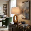 Contract furniture - Carved Out Base Table Lamp - www.oroatrade.com
