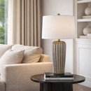 Hospitality furniture - Gray Ceramic Table Lamp - www.oroatrade.com