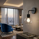 Contract furniture - Industrial Style Glass Wall Lamp - www.oroatrade.com