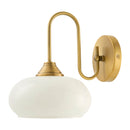 Hospitality furniture - White Glass Accent Wall Lamp - www.oroatrade.com
