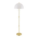 Hospitality furniture - White Glass Dome Floor Lamp - www.oroatrade.com