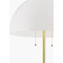 Hospitality furniture - White Glass Dome Floor Lamp - www.oroatrade.com