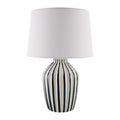 Contract furniture - Lined Ceramic Accent Table Lamp - www.oroatrade.com