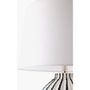 Contract furniture - Lined Ceramic Accent Table Lamp - www.oroatrade.com