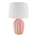 Contract furniture - Lined Ceramic Accent Table Lamp - www.oroatrade.com