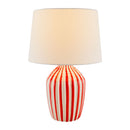 Contract furniture - Lined Ceramic Accent Table Lamp - www.oroatrade.com