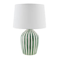 Contract furniture - Lined Ceramic Accent Table Lamp - www.oroatrade.com