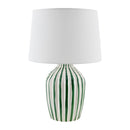 Contract furniture - Lined Ceramic Accent Table Lamp - www.oroatrade.com