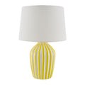 Contract furniture - Lined Ceramic Accent Table Lamp - www.oroatrade.com
