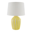 Contract furniture - Lined Ceramic Accent Table Lamp - www.oroatrade.com