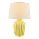 Contract furniture - Lined Ceramic Accent Table Lamp - www.oroatrade.com