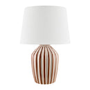 Contract furniture - Lined Ceramic Accent Table Lamp - www.oroatrade.com