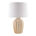 Contract furniture - Lined Ceramic Accent Table Lamp - www.oroatrade.com
