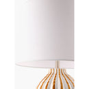 Contract furniture - Lined Ceramic Accent Table Lamp - www.oroatrade.com