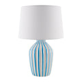 Contract furniture - Lined Ceramic Accent Table Lamp - www.oroatrade.com