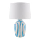 Contract furniture - Lined Ceramic Accent Table Lamp - www.oroatrade.com