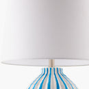 Contract furniture - Lined Ceramic Accent Table Lamp - www.oroatrade.com