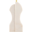 Contract furniture - White Marble Accent Table Lamp - www.oroatrade.com