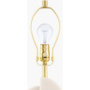 Contract furniture - White Marble Accent Table Lamp - www.oroatrade.com