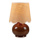 Contract furniture - Scalloped Raffia Shade Table Lamp - www.oroatrade.com