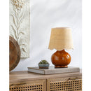Contract furniture - Scalloped Raffia Shade Table Lamp - www.oroatrade.com