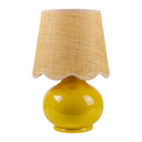 Contract furniture - Scalloped Raffia Shade Table Lamp - www.oroatrade.com