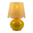 Contract furniture - Scalloped Raffia Shade Table Lamp - www.oroatrade.com