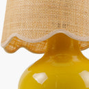 Contract furniture - Scalloped Raffia Shade Table Lamp - www.oroatrade.com