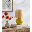 Contract furniture - Scalloped Raffia Shade Table Lamp - www.oroatrade.com