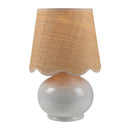 Contract furniture - Scalloped Raffia Shade Table Lamp - www.oroatrade.com