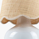 Contract furniture - Scalloped Raffia Shade Table Lamp - www.oroatrade.com