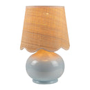 Contract furniture - Scalloped Raffia Shade Table Lamp - www.oroatrade.com