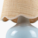 Contract furniture - Scalloped Raffia Shade Table Lamp - www.oroatrade.com