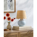 Contract furniture - Scalloped Raffia Shade Table Lamp - www.oroatrade.com