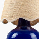 Contract furniture - Scalloped Raffia Shade Table Lamp - www.oroatrade.com