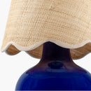 Contract furniture - Scalloped Raffia Shade Table Lamp - www.oroatrade.com