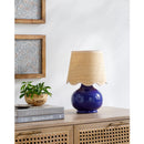 Contract furniture - Scalloped Raffia Shade Table Lamp - www.oroatrade.com