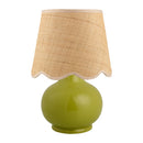 Contract furniture - Scalloped Raffia Shade Table Lamp - www.oroatrade.com