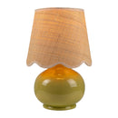 Contract furniture - Scalloped Raffia Shade Table Lamp - www.oroatrade.com
