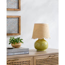 Contract furniture - Scalloped Raffia Shade Table Lamp - www.oroatrade.com