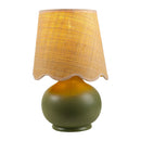 Contract furniture - Scalloped Raffia Shade Table Lamp - www.oroatrade.com
